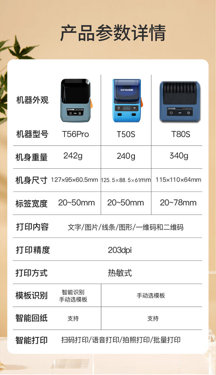 碩方熱敏標簽打印機T50S